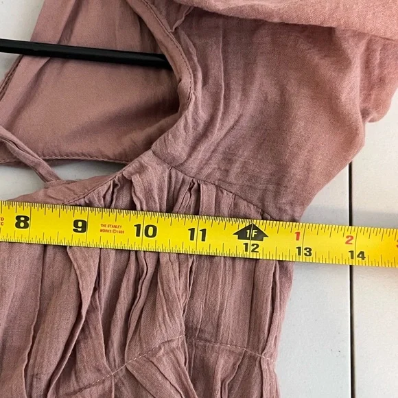 Free People Boho Gauze 100% Cotton Sz XS Coquette Free-est Marina Mini Dress - Picture 10 of 15